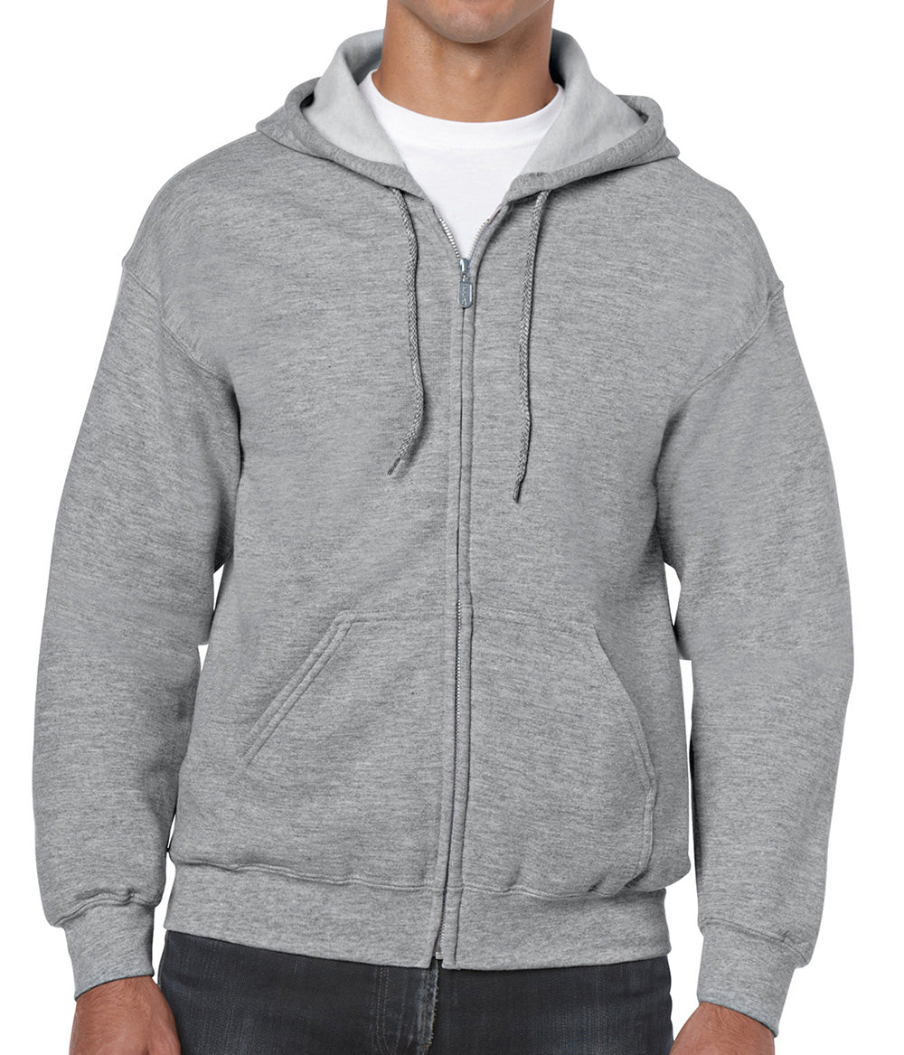 18600 Gildan Heavy Blend Adult Full Zip Hooded Sweatshirt